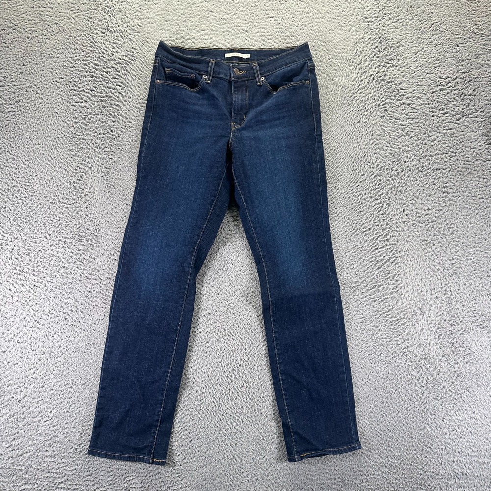 Levi's Jeans Womens 6 Blue Cotton Denim Straight Classic Workwear Travel Stretch
